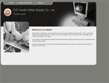 Tablet Screenshot of cvcaudiovideo.com